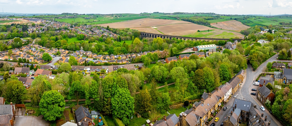 Aerial view of Penistone